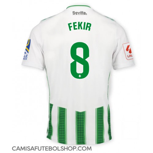 Camisa de time de futebol Real Betis Nabil Fekir #8 Replicas 1º Equipamento 2023-24 Manga Curta